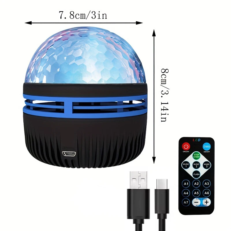 USB-Galaxie-Projektor Aurora 5V Nachtlicht 360 ° rotierende – Bild 6