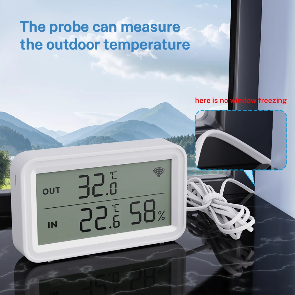Tuya WiFi Temperatur Feuchtigkeit Sensor Mit Externe Sonde – Bild 2