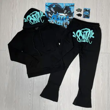 Modische Synaworld Oberteile Lange Hosen Baumwolle Herbst Winter Trainingsanzüge Hip-Hop Herren Damen Unisex