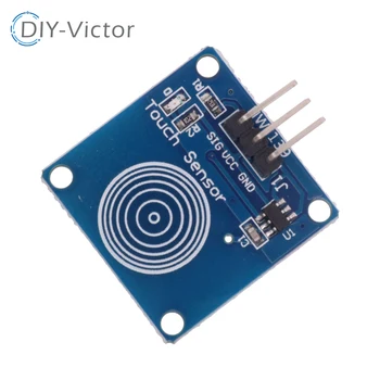 TTP223 Touch-Schaltermodul TTP223B 1-Kanal Jog Digitaler kapazitiver Touch-Sensor für Arduino DIY KIT