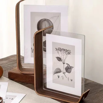 Acryl Holz Phot Desktop Display Bilder Halter Acryl Rahmen für Hochzeits feier Bild