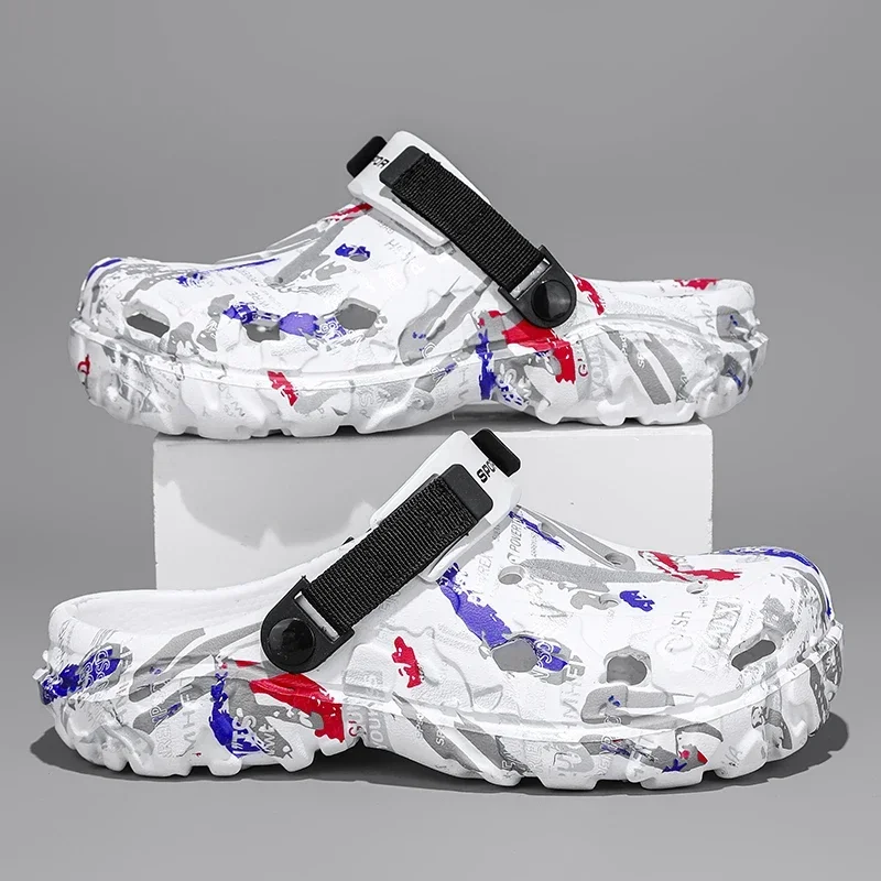 Übergrößen Sommer Herren Sandalen Clogs Outdoor Garten Clogs – Bild 3