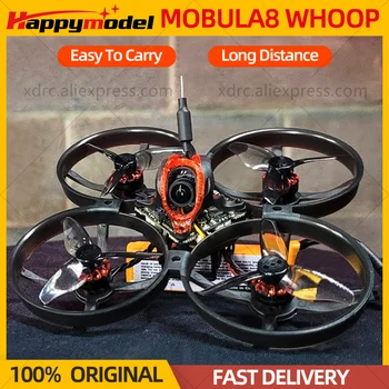 Happymodel Mobula8 Drohne/Rahmen-KIT 1-2S 85mm Micro FPV Whoop Quadcopter Drohne 2,4G ELRS Empfänger X12 AIO