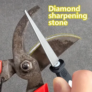Diamant Spitzer Metall Doppel Sand Datei Schere Gartengeräte Spitzer