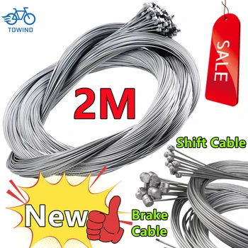 2M MTB Fahrrad Bremsleitung Fahrrad Geschwindigkeit Linie Fixed Gear Shifter Getriebe Brems Kabel Set Kern