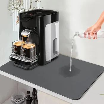 Superabsorbierende Küchen-Tischunterlage Wasserdichte Abtropfmatte Wärmeisolierung Rutschfeste Unterlage