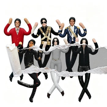 Michael Jackson Cosplay-Requisite Plüschpuppe Gelenkige Stofffigur Mobile Raumdekoration Abstraktes Design