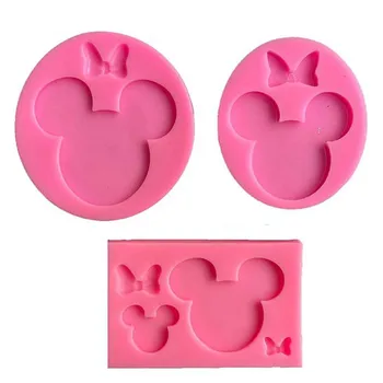 Maus Schleife Silikon Zucker Drehform DIY Schokolade Keks Form Tempo Kuchen Dekoration Werkzeug