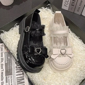2025 Sommer neue Schulmädchen JK Loafer Pumps Plateauschuhe japanischen Stil Lolita Y2K Kawaii Jirai Kei Mode