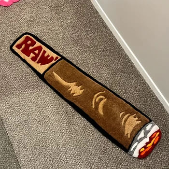 VIKAMA Kreativer Teppich zum Rauchen und Zigarrenmatte, bequemer und warmer Wohnzimmerteppich