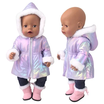 43 cm Puppenkleidung Daunenjacken Warmer Mantel für American Girl Puppenzubehör Mode Neues Baby Born