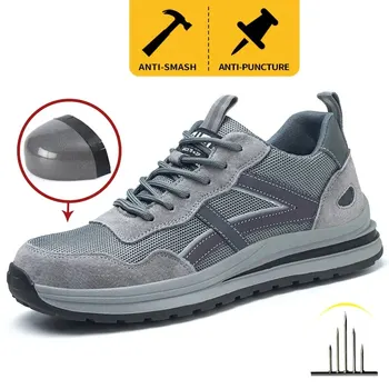 Sicherheits stiefel Arbeits schuhe für Männer Stahl Zehe leichte Schuhe Sicherheit