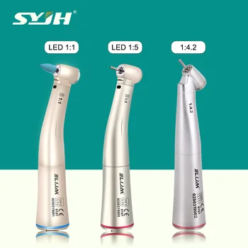 Dental Low Speed Handstück Fiber Optic 1:1 /1:4,2/1:5 Zunehmende Geschwindigkeit Contra Winkel Interne Wasser