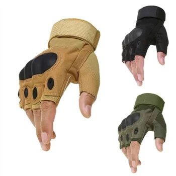 Halb finger Männer handschuhe Outdoor militärische taktische Handschuhe Sports chießen Jagd Airsoft Motorrad