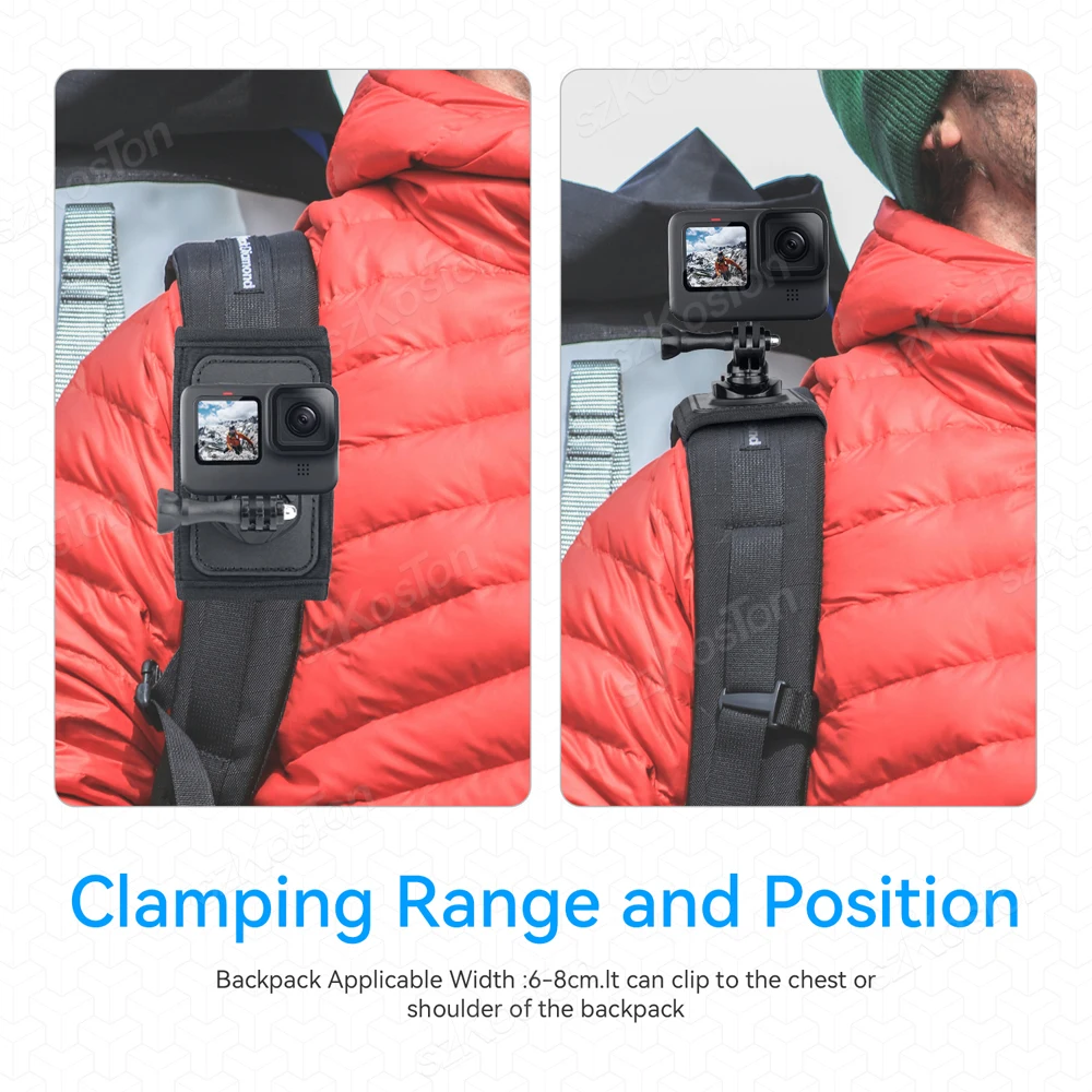 360 Rotations tasche Rucksack Schulter gurt halterung für – Bild 5