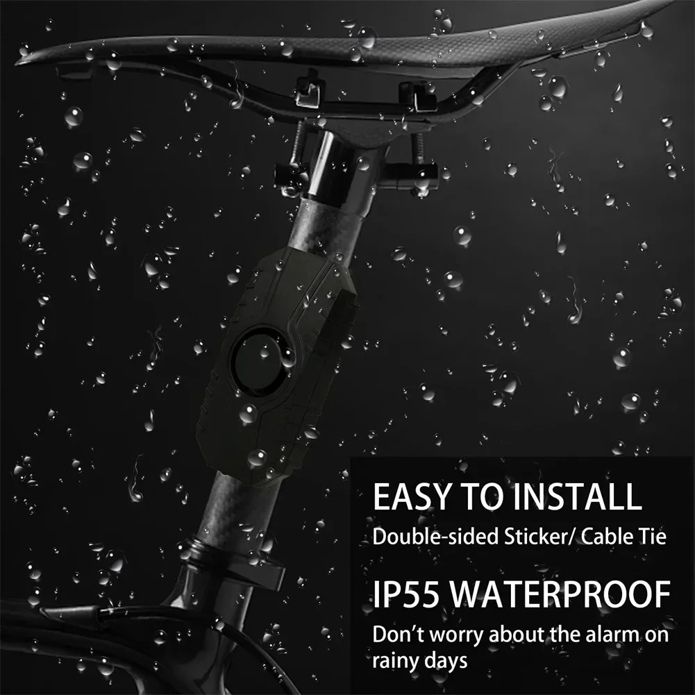 Drahtlose Fahrrad Vibration Alarm USB Ladung Wasserdichte – Bild 6