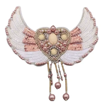 Gepäckzubehör DIY Neue Engelsflügel Stoffaufkleber Kleidung Rückseitiges Zubehör Quaste Diamant Modedesign