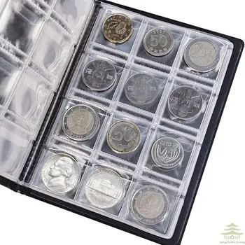 Münzorganisator mit 120 Taschen, Münzsammelalbum, Münzsammelhalter, Gedenkmünzenalbum