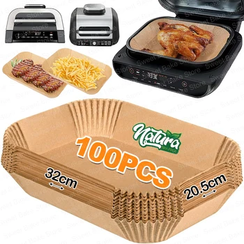 Große Einweg-Pergamentpapiereinlagen für Luftfritteusen für Ninja Foodi Max Health Grill & AG551EU/AG651UK