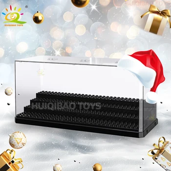 Weihnachten Staubdicht Figuren Display Fall Box Zeigen Fall Für Modell Sammlung Bausteine Display Box Ziegel