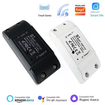 WLAN-Schalter DIY MINI Smart Home Schalter Relaismodul Kompatibel mit Tuya Smart Life APP Drahtlose