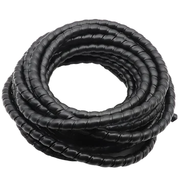 2 m lang, 8/10/12 mm Kabelschutzhülle, spiralförmig umsponnen, flexibler Draht-Organizer, Isolierhülse