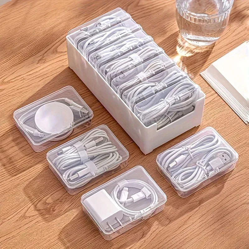 Datenkabel-Aufbewahrungsbox mit 7 kleinen Fächern – Bild 4