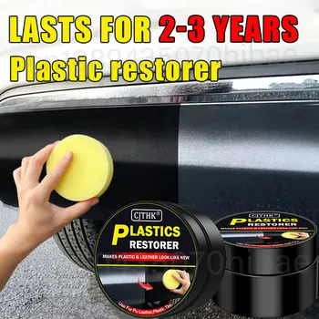 Auto-Kunststoff-Restaurator, zurück zu schwarz, glänzende Auto-Reinigungsprodukte, Kunststoff-Leder