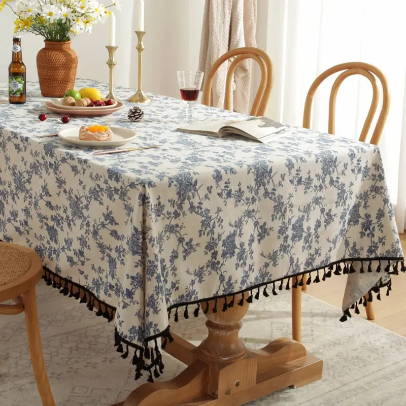 Anpassbare Blumentischdecke mit Spitzenbesatz, rechteckiger – Bild 4