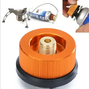 Outdoor Camping Herd Gas Tank Adapter Gas Brenner Umwandlung Kopf Picknick Herd Propan Refill Adapter