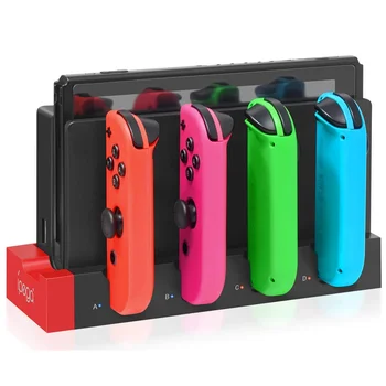 IPEGA PG-9186 Ladestation für Switch&OLED - Lade bis zu 4 Controller, kompatibel mit Switch und OLED-Modell