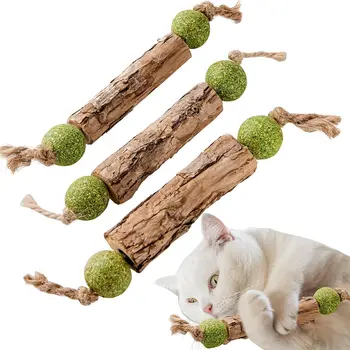 Katzen-Zahnpflegestick aus Reinem Natürlichen Katzenminze und Silberrebe (Actinidia Fruit Matatabi)