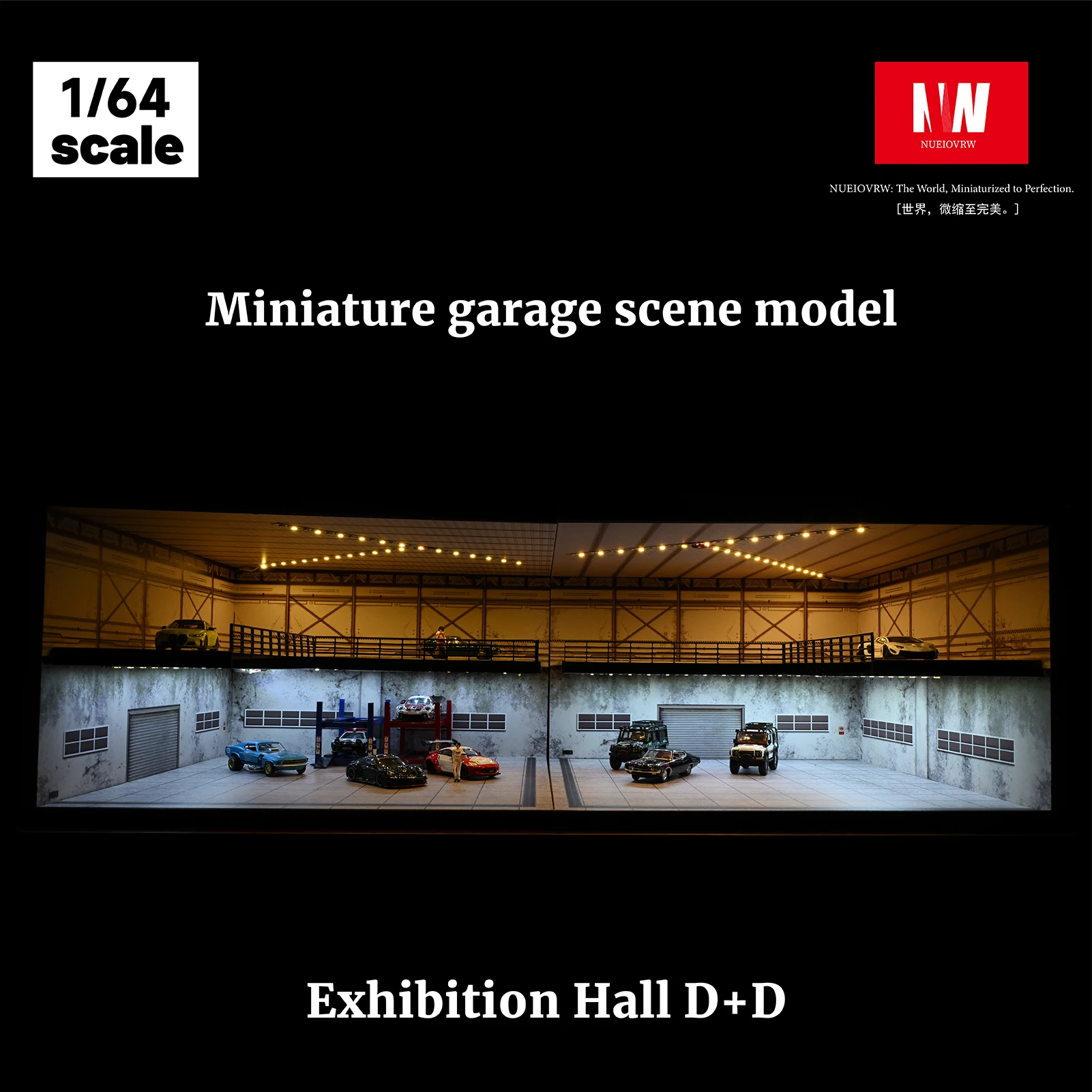 1/64 Diorama Auto-Garagenmodell Auto-Parkplatz – Bild 6