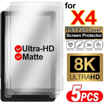 Matte&HD Clear Displayschutzfolie für X4 E-Reader, Anti-Fingerabdruck-Vollabdeckungsfolie, PET-Schutzfolien