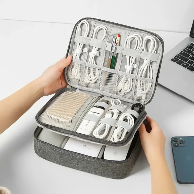 Tragbare USB-Datenleitung, Ladegerät, Aufbewahrungstasche – Bild 3
