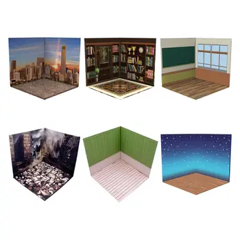1/12 Hintergrund Szene Modell Hintergrund Layout Sammlung Diorama Szene Display Fototafel Hintergrundtafel