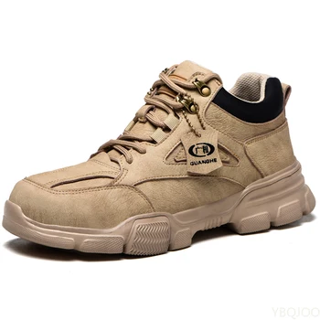 Männer Sicherheitsschuhe Arbeit Turnschuhe Unzerstörbare Arbeit Sicherheit Stiefel Winter Schuhe Männer Stahl