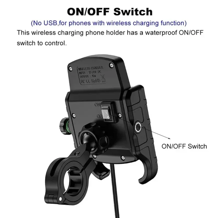 Motorrad Telefon Halter Schnelle USB Ladegerät Schnelle – Bild 6