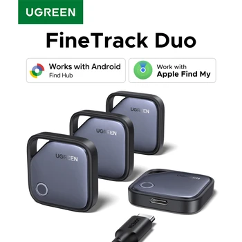 UGREEN【Dual System Compatibility】Smart Finder für Apple Find My (iOS) und Find Hub App (Android)