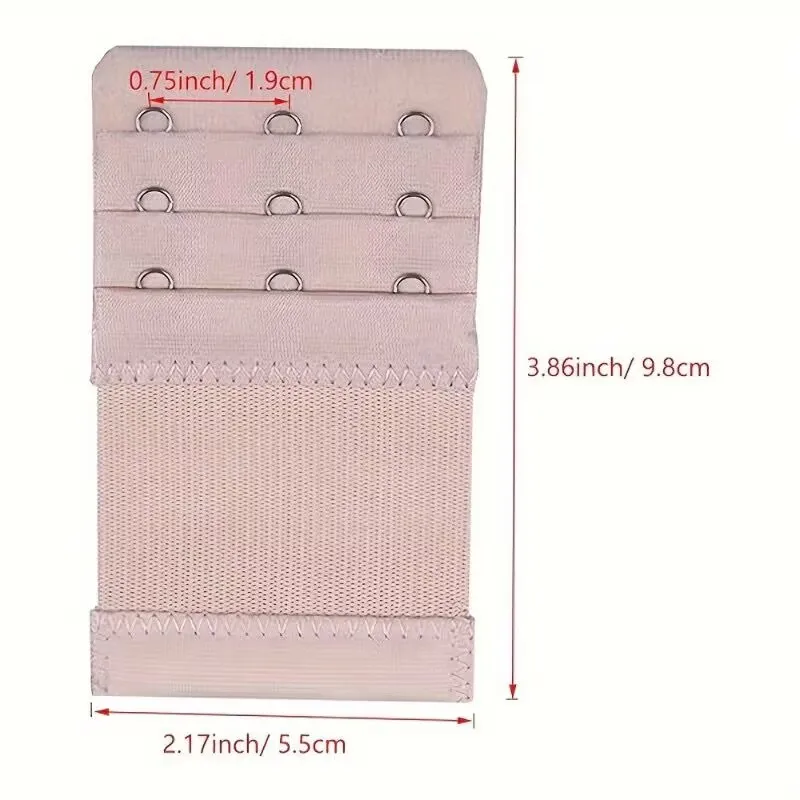 4 Stück 3-Haken-BH-Träger-Verlängerung; Bequemer und – Bild 2