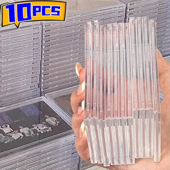 Klarer Acryl-Kartenhalter, Snap-Typ, Gaming, Sport, Sammelkarten-Vitrine, Kpop Idol, Foto-Schutzhüllen, nicht