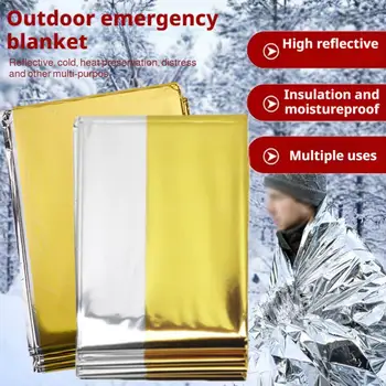 Notfalldecke Outdoor Survive Erste Hilfe Militär Rettungsset Winddichte wasserdichte Folie Thermodecke