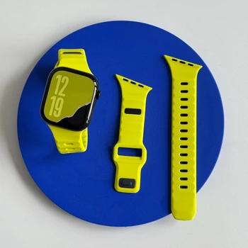 Silikon-Sportarmband für Apple Watch Band Ultra 49mm 40mm 41mm 44mm 45mm 46mm Correa Armband iWatch Serie 11