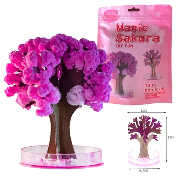 Magisch Papier Sakura Kristall Bäume Weihnachten Magie wachsenden Baum Japan Desktop Kirschblüte Wissenschaft