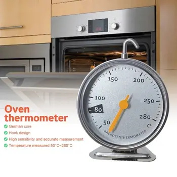 Edelstahl Ofen thermometer neue große Zifferblatt Backen Grill Kochen Fleisch Lebensmittel Temperatur messung