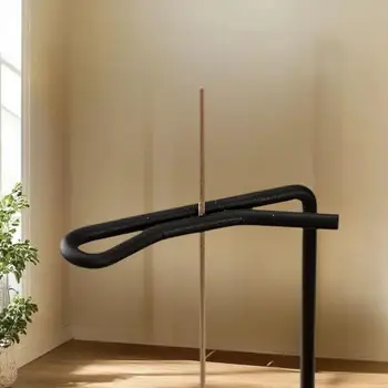 Kreativer Umgedrehter Räucherstäbchenhalter aus Holz mit Anti-Asche-Design für Meditation, Spa-Raum