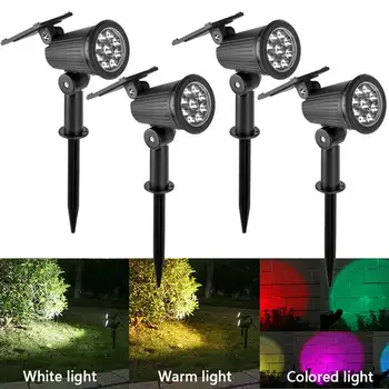 9-LED-Solar-Spot-Licht für den Außenbereich, wasserdicht, Strahler, Solar-Gartenbeleuchtung
