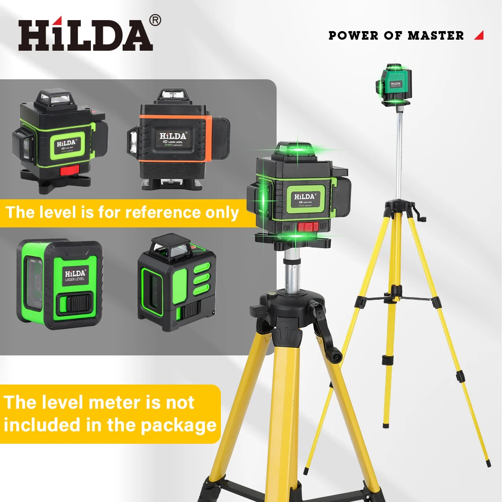 HILDA Laser-Nivellierstativ, 1,2 m/1,5 m, 5/8 Zoll – Bild 6