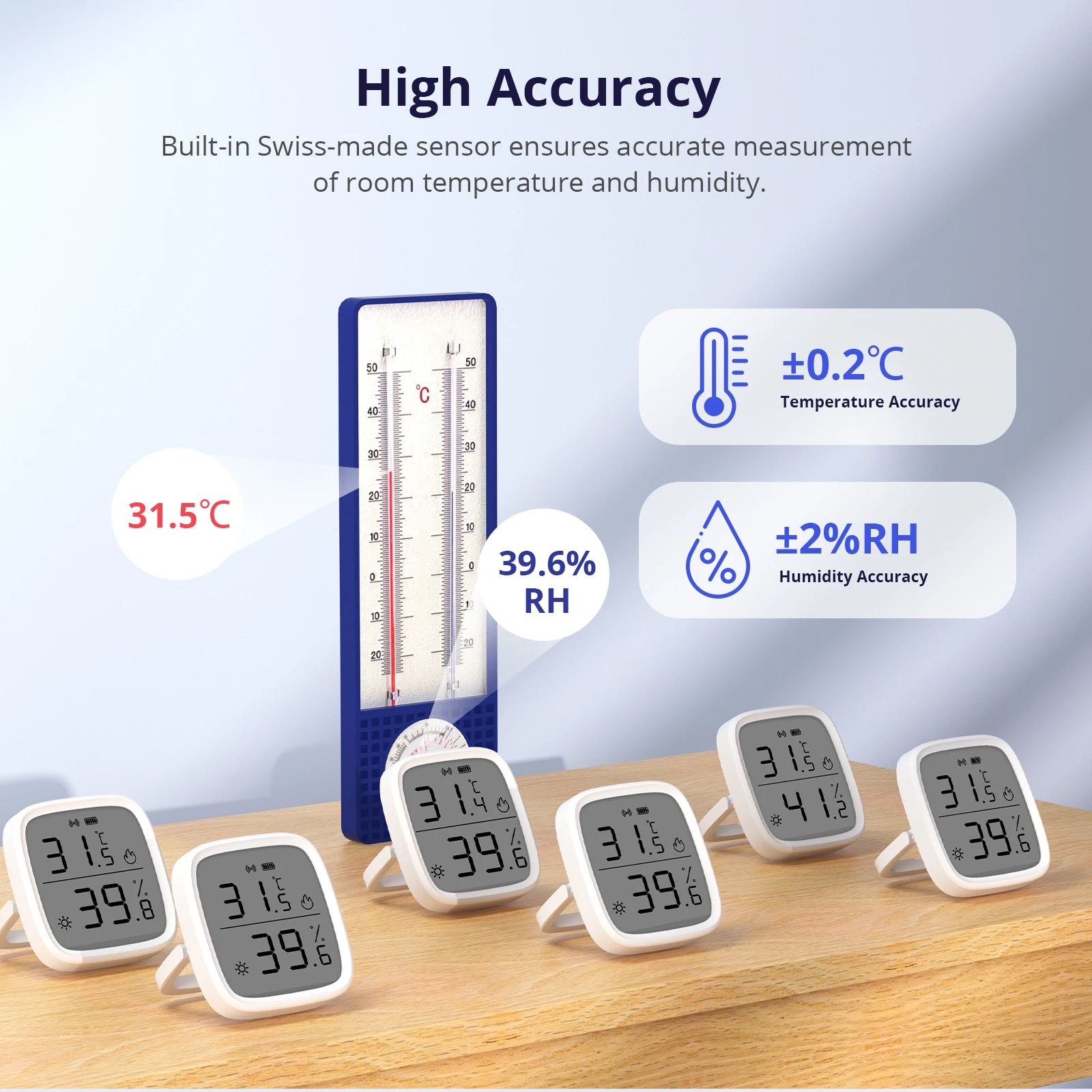 1-5PCS SONOFF SNZB-02D Zigbee Temperatur Feuchtigkeit Sensor – Bild 4
