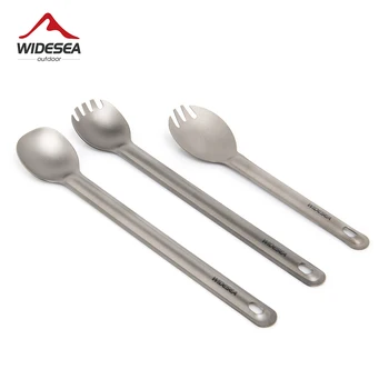 Widesea Camping Titan Spork Löffel Outdoor Leichte Gabel Geschirr Tragbare Picknick Wandern Reisen